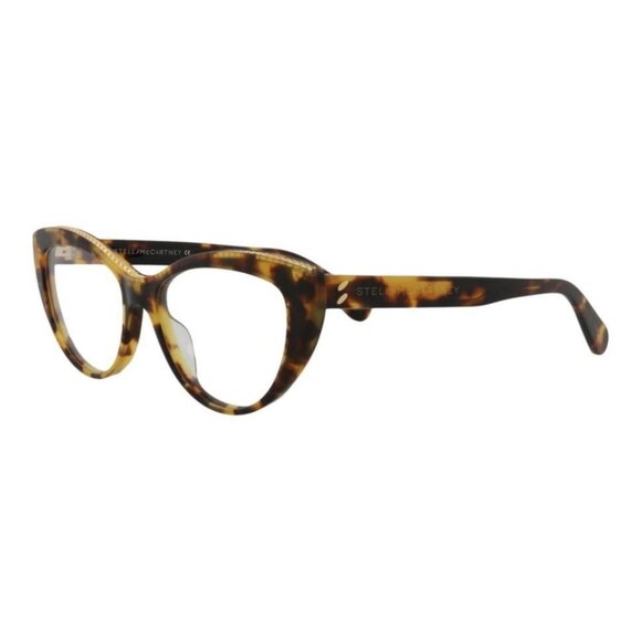Stella McCartney Womens Cat Eye Havana Havana Transparent Fashion Designer - Picture 1 of 4